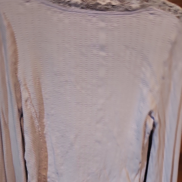 Free People Purple Long Sleeve Embellished Blouse - Picture 7 of 8